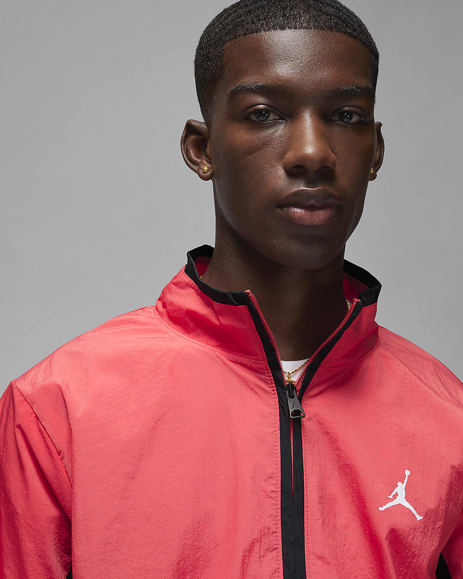 Nike woven jacket red discount